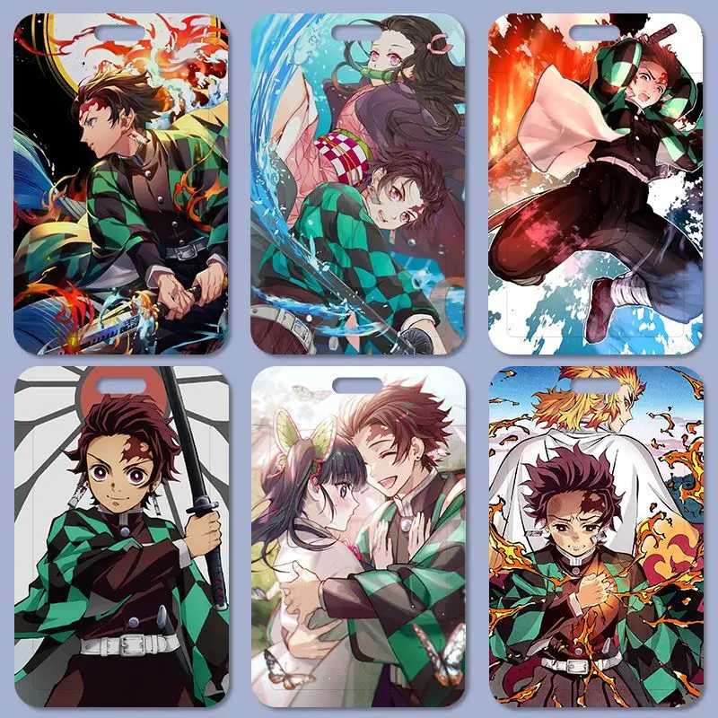 Demon Slayer Anime Bus Card Protection Set Student Card Set Cover