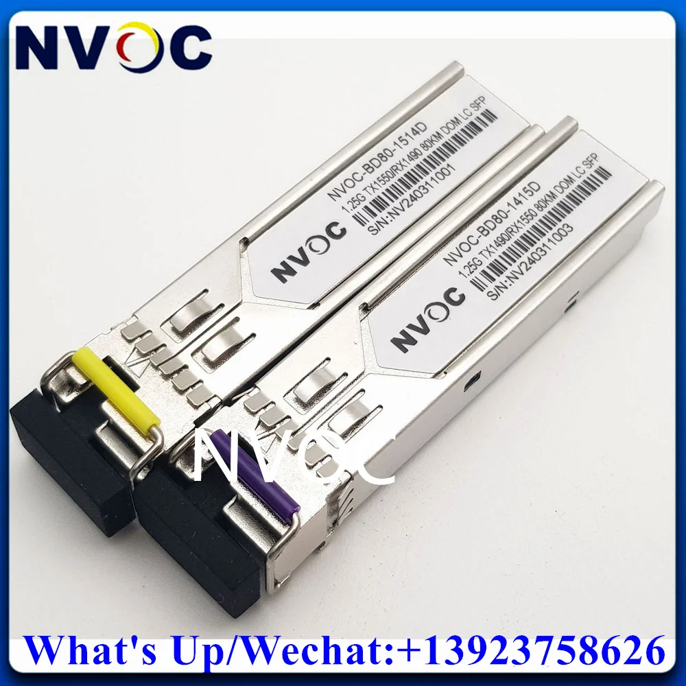 Imagem -06 - Único Transceptor de Fibra Singlemode para o Interruptor 1.25g Sfp 80km Bidi 1490nm 1550nm Wdm 1g 80km Sfp lc Módulo para o Interruptor