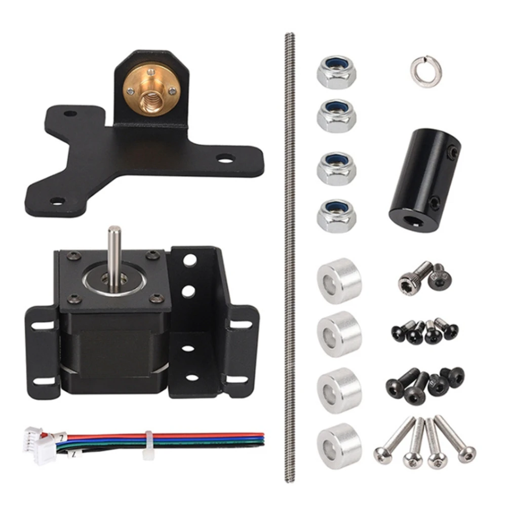

Dual Z Axis Upgrade Kit 3D Printer Parts Use with Single Stepper Motor Dual Z Tension Pulley Set for BIQU B1 Printer