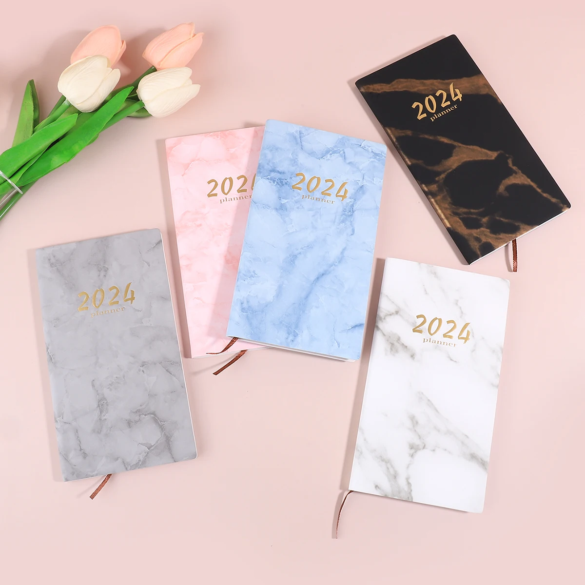 

Marbling Notebook Agenda 2024 Caderno Planner School Supplies 365 Days Notebooks Libretas Stationery 2024 Cuaderno Note Book