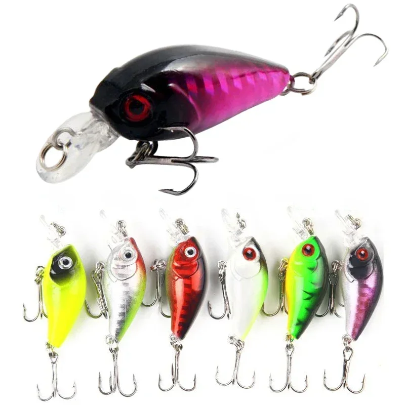 

45mm 3.8g Minnow Fishing Lure Crankbait HardBait Topwater Artificial Wobbler Bass Japan Fly Fishing Accessories Rock Chubby Lure