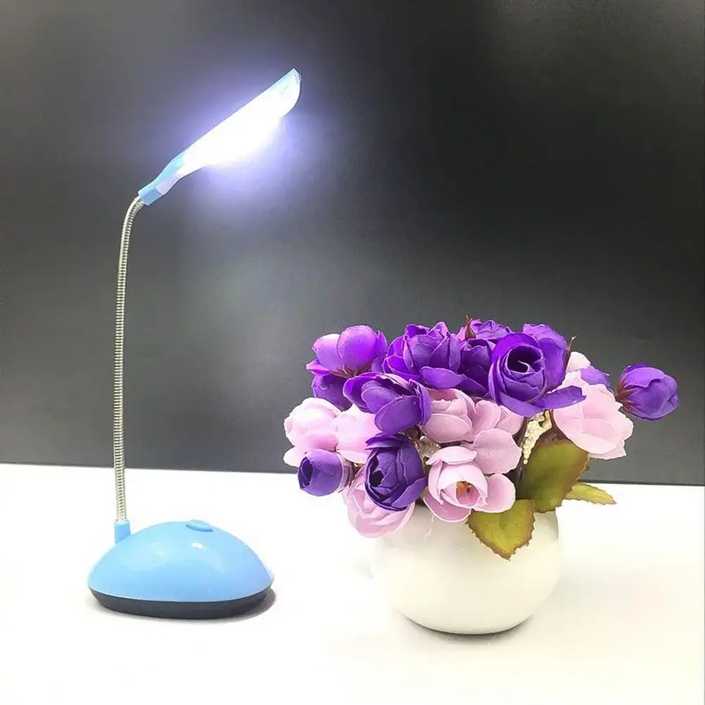 Luce da scrivania a LED luce notturna da scrivania per la casa protezione per gli occhi plastica flessibile a batteria rotazione di 360 gradi