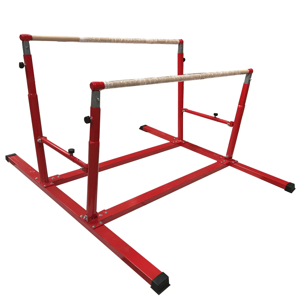 Top Selling Kids Gym Dip Stands Adjustable Steel Uneven Bar for Children's Sports Competition