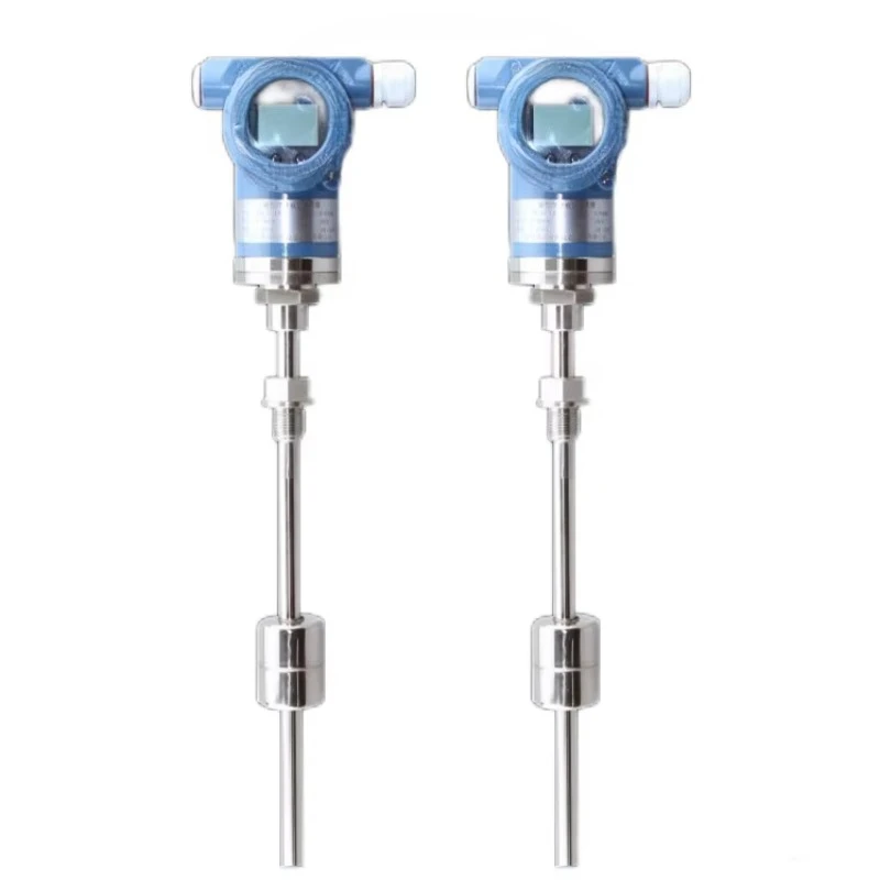 0.5% FS Stainless Steel Precision Magnetostrictive Level Gauge 1 Year Blue Display Gauge