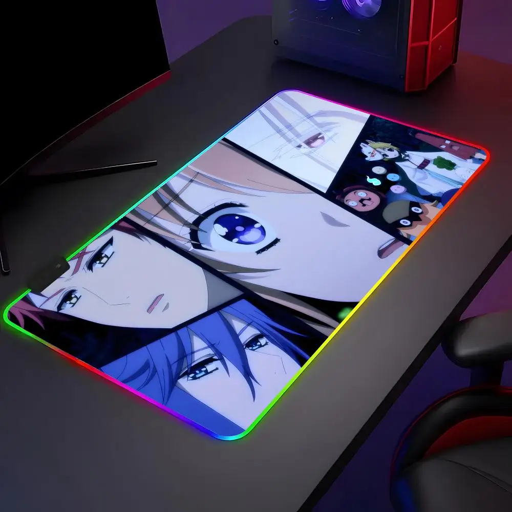 

Коврик для мыши с изображением аниме-персонажа «Принц-демон Момоч», большой игровой коврик с утолщенной кромкой, утолщенный коврик для компьютерной клавиатуры и стола