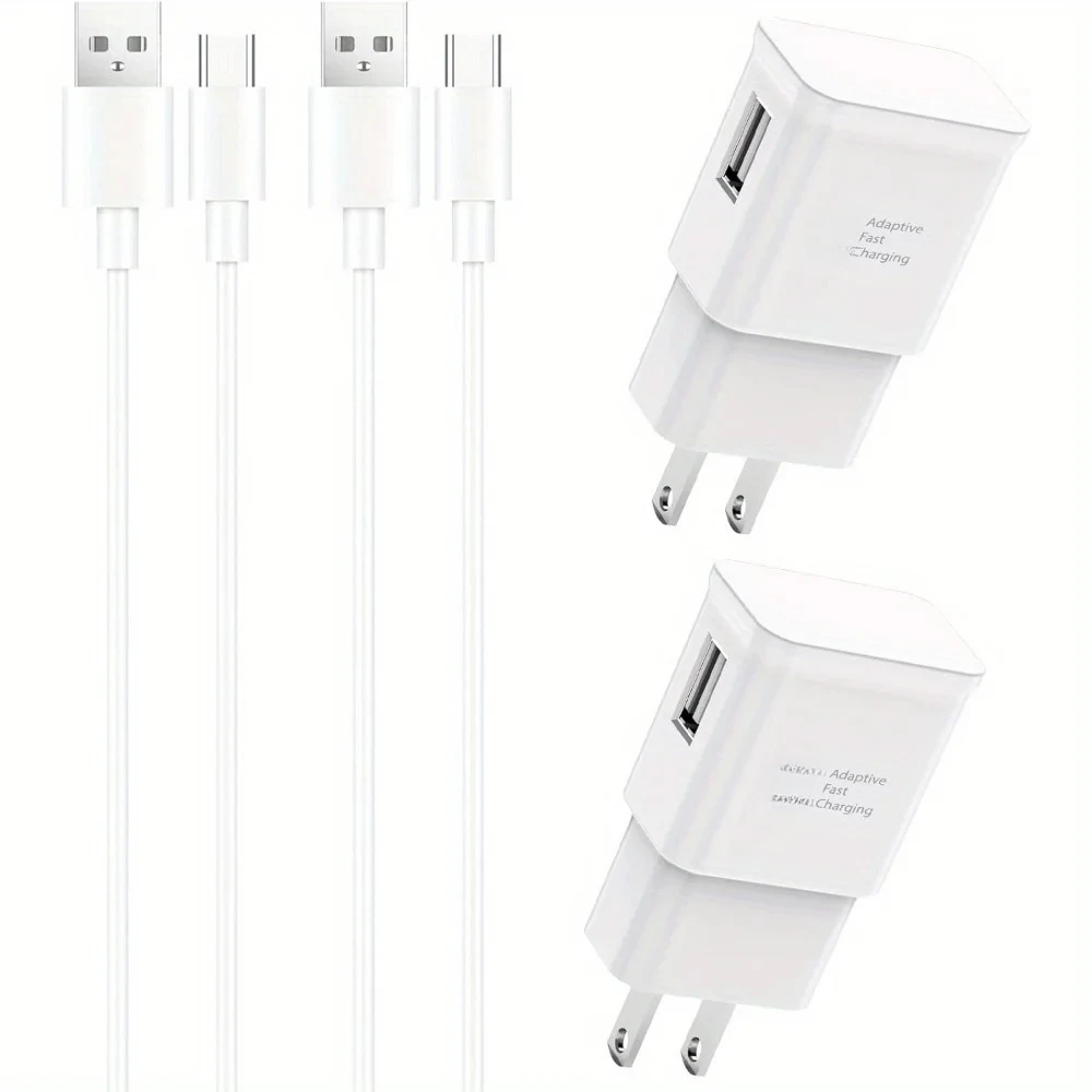 For Samsung Charger Fast Charging Cord 4ft with USB Wall Charger Block for Samsung Galaxy S10/S10e/S10 Plus/S9/S9 Plus/S8/S8 Plu