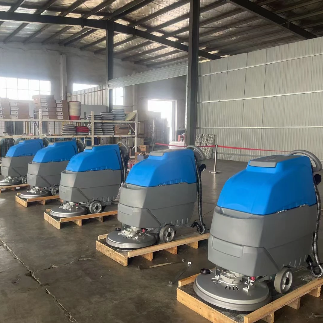 Hand Push Floor Scrubber Strong Suction Power Automatic Cleaning Machine Automatic Floor Scrubber
