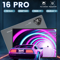 2025 New Pad 16 Pro Tablet 10 Inch Android 5G Dual SIM 16GB+1024GB Global Version 10000mah HD Tab Tablets PC For Children's Kids