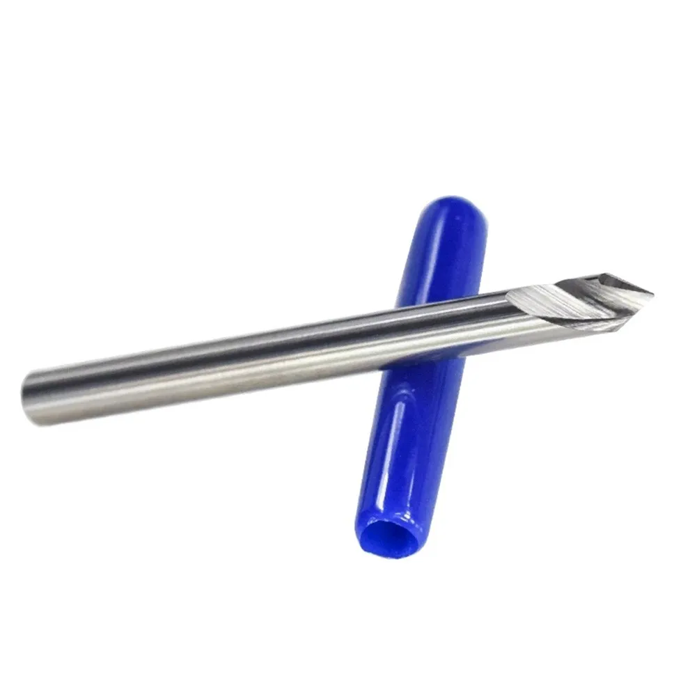 Engraving Bit 0.1/0.2/0.3mm Tip 1/8\'\' Shank 20/30/45/60 Degrees Carbide Cutting No Burrs Anti-bending Bright