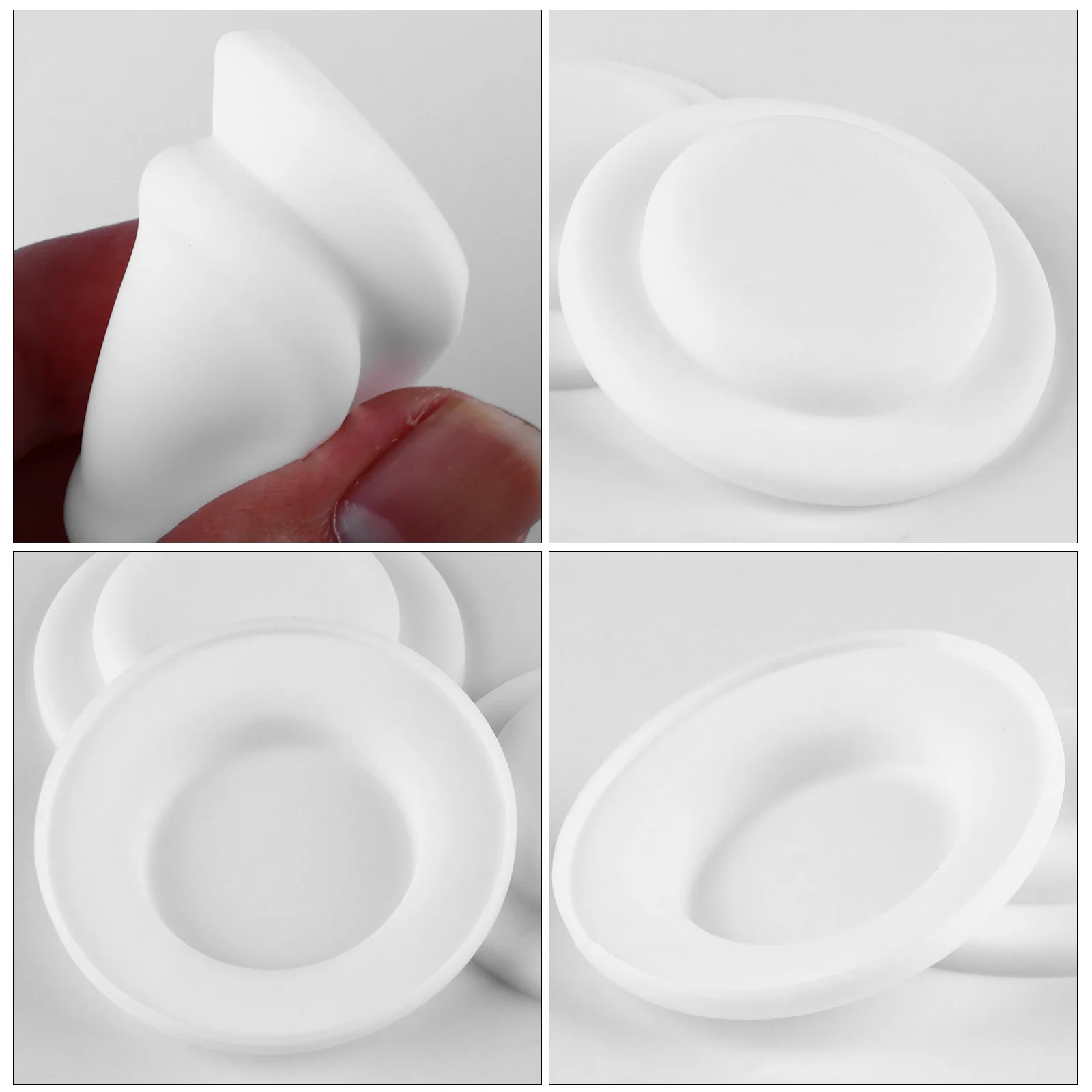 

12pcs Silicone Gasket Replacement For Milk Storage Cups 5Cm Outer 3.5Cm Inner Diameter 200℃ Heat Resistant Frosted Seal Ring