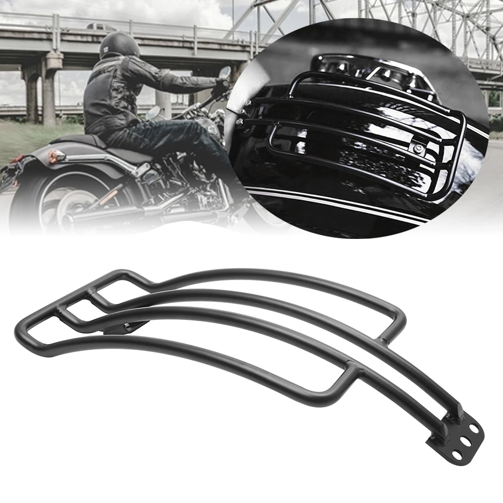 

Matte Black Motorcycle Rear Solo Seat Luggage Rack Support Shelf For BMW R18 2020-2022