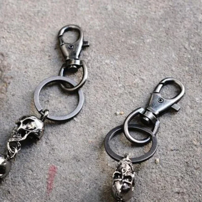 Retro Gothic Heavy Waist Chain Men's Skull Keychain Wallet Chain Cycling Rock Fashion Punk Accessory image 5