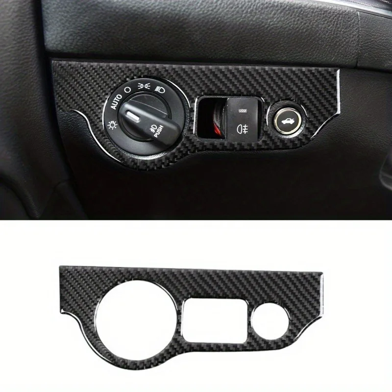 Ajuste para Dodge Challenger 2015 Up para Dodge Charger 2010 Up faro de coche interruptor botón decoración cubierta Accesorios