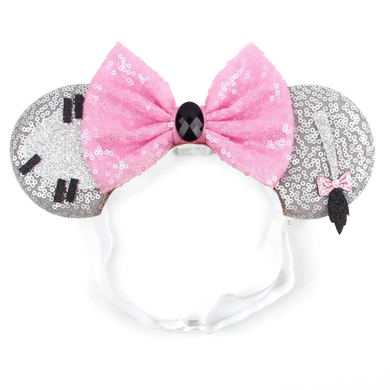 2026 Neues Haarband mit verstellbaren elastischen Mausohren, Cartoon-Maus, Nylon-Haarband für Erwachsene, Kinder-Haaraccessoires, Festival, Reise, Party, DIY – Detail 7