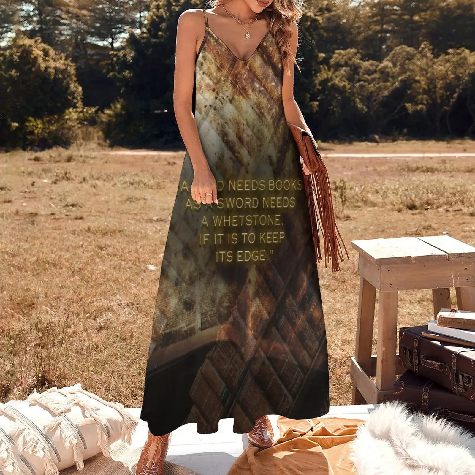 A Mind Needs Books - Quote Sleeveless Dress prom dresses summer dress woman 2025 dress women summer