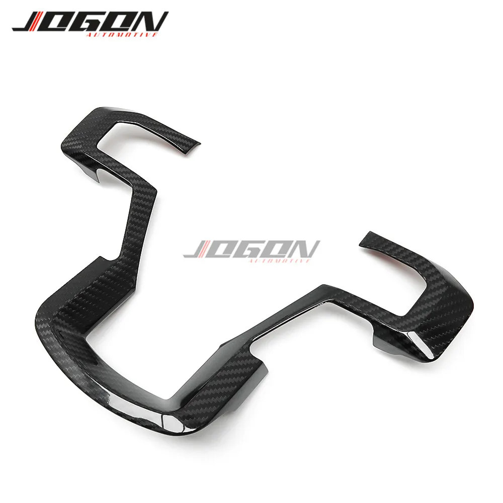

Real Carbon Fiber Steering Wheel Button Frame Cover Trim for Ford F150 F-150 Raptor 2015-2020 Car Accessories