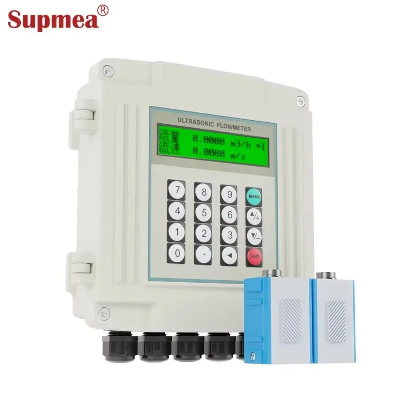 Supmea OEM Clamp on Ultrasonic Flow Meter Wall Mounted Ultrasonic Flowmeter