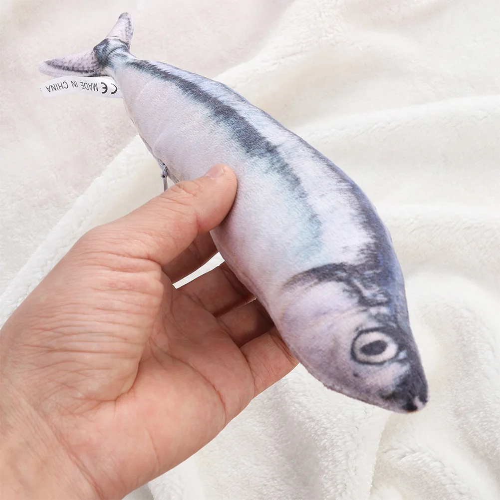 Creative Fish Shape Throw Pillow ry Bedroom Plush Stuffed Toy Home Decor Birthday Gifts 20cm (Saury)