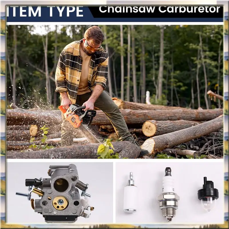 

DHDL Carburetor Set For Husqvarna 435 435E 440 440E Jonsered CS 410 CS2240 Carb 506450501 Chainsaw Chain Saw Accessories