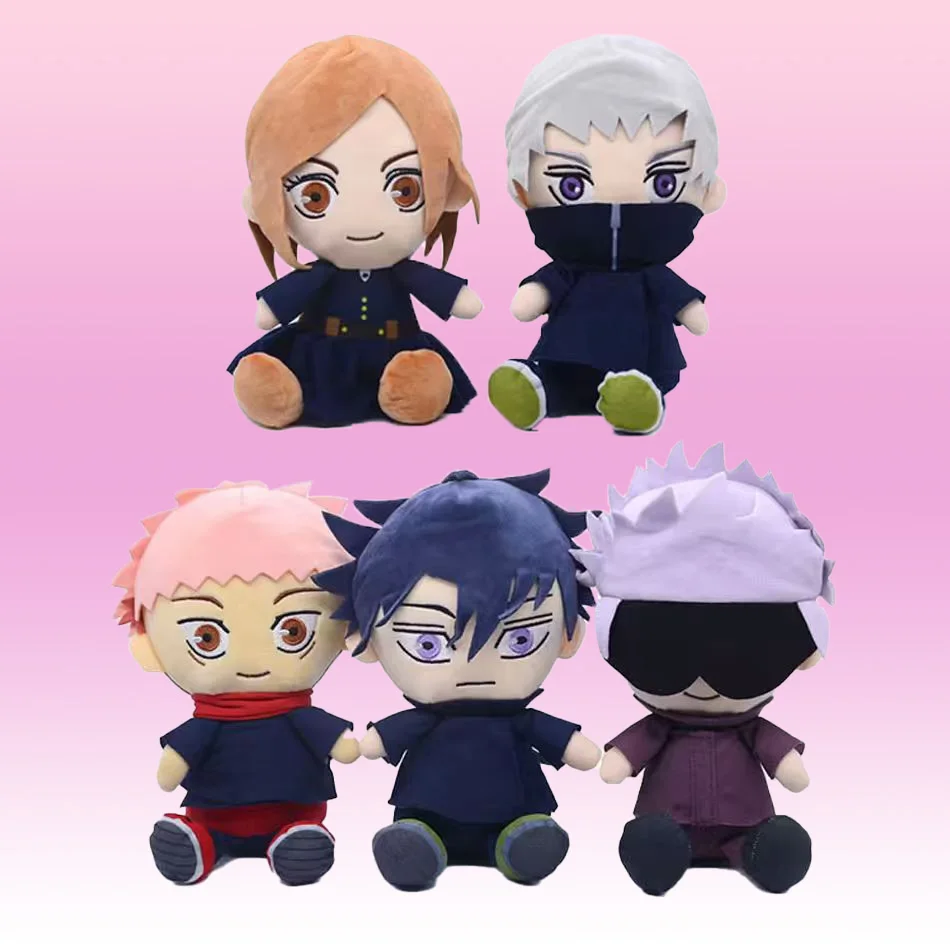 

Jujutsu Kaisen Plush Satoru Gojo Fushiguro Megumi Itadori Yuji Inumaki Toge Anime Figre Stuffed Kawaii Doll Детская подарочная игрушка