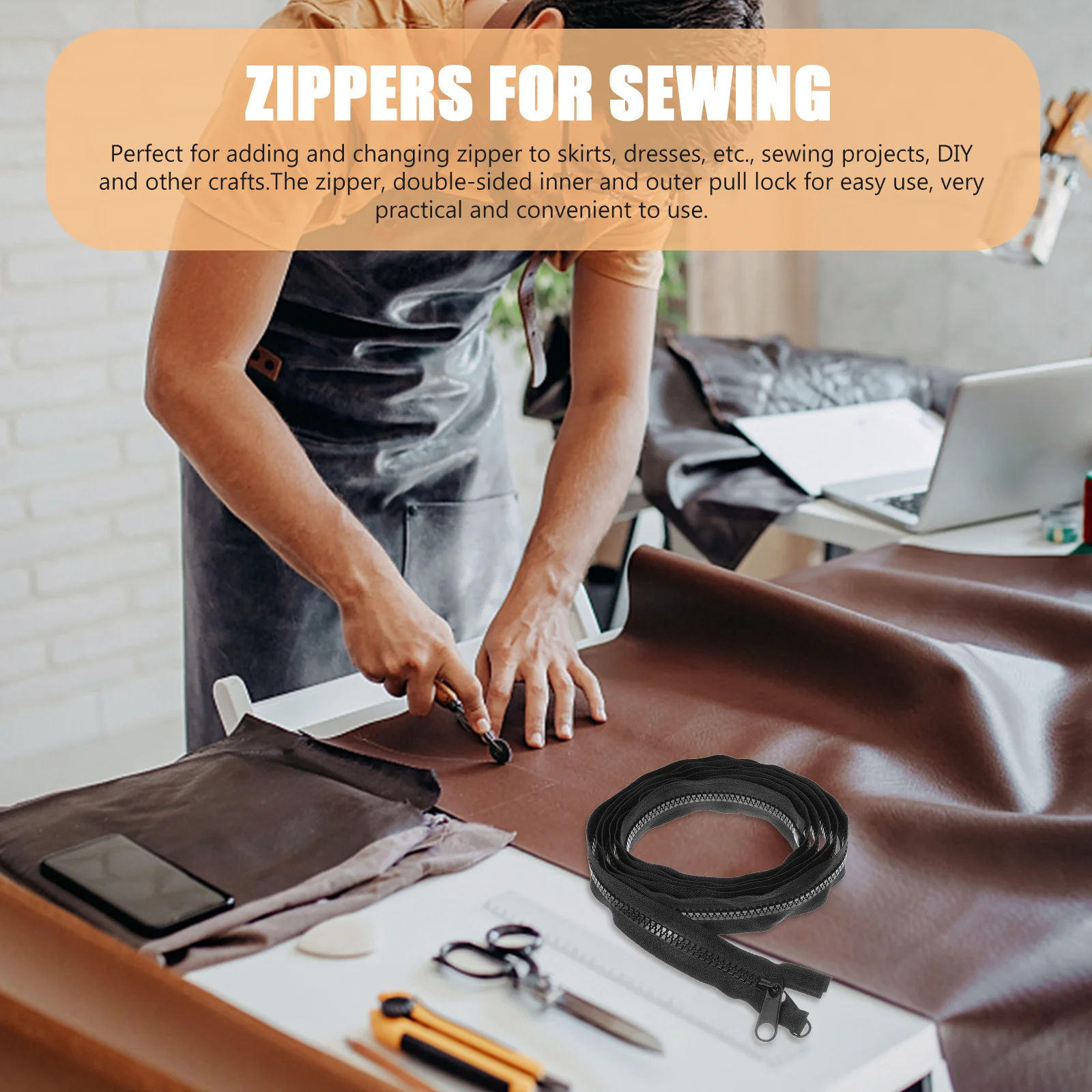 

Tent Sleeping Bag Mosquito Net Zipper For Sewing Diy Clothing Repair Craft Projects Invisible Zippers Handicraft Notions