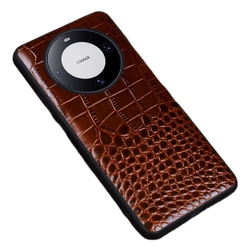 

Luxury Genuine Leather Wallet Business Phone Cases For Huawei Mate60 Mate 60 Pro Cover Credit Card Money Slot Cover Holster Case