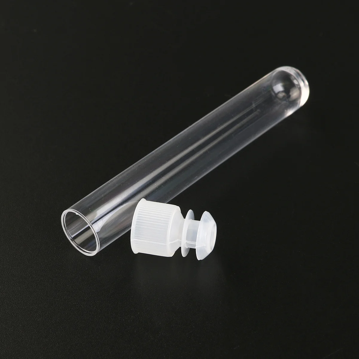 25pcs 5ml Plastic Sample Test Tubes Gift Tubes with Caps (Transparent)