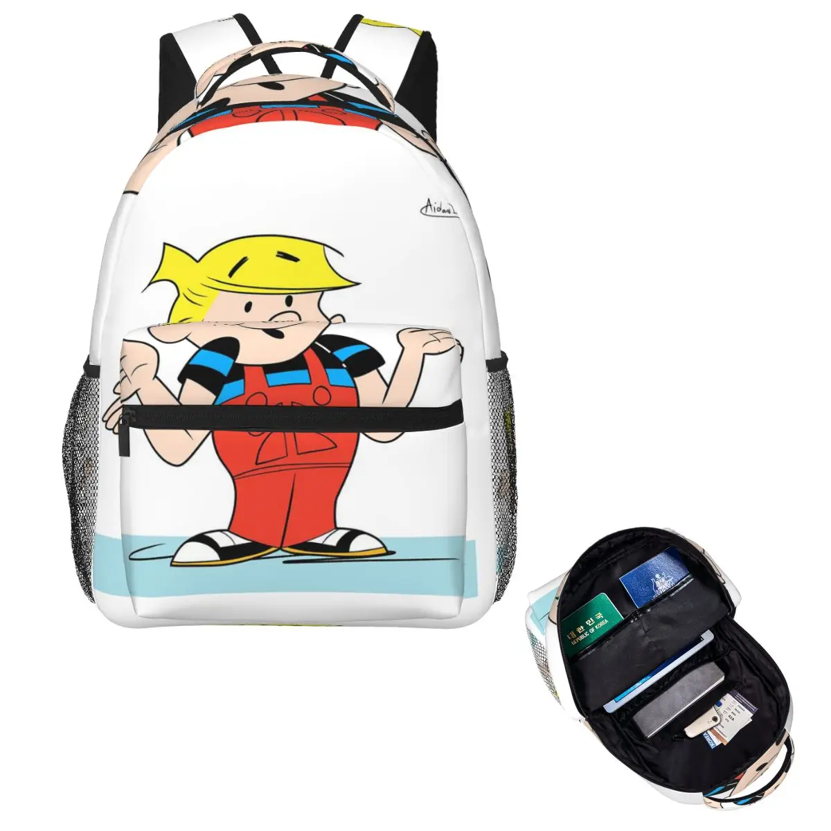 

Dennis The Menace Comic Backpack Hot Sale Daypack Large Capacity Boys Girls BookBag School Bag Shoulder Bags for Men Women