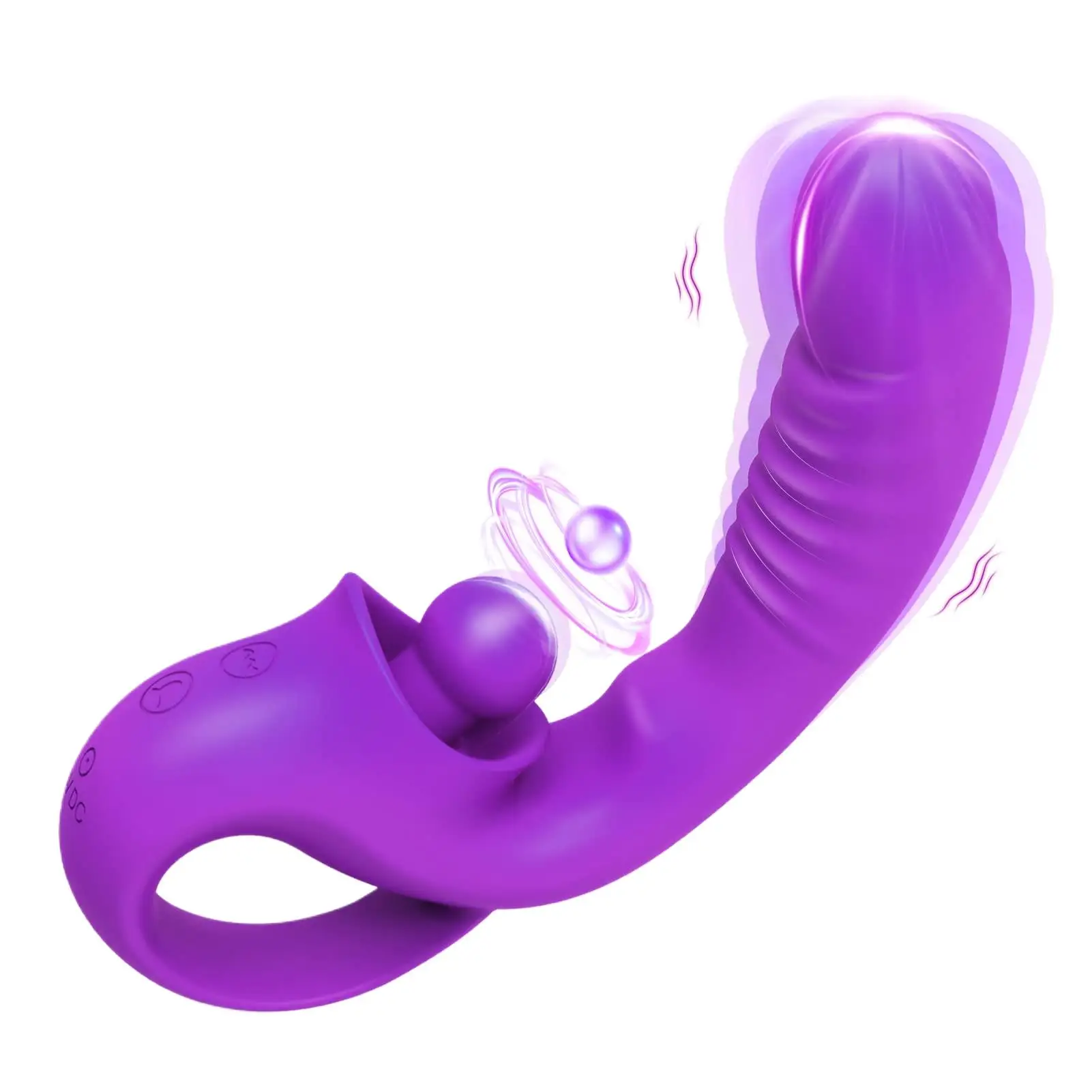 Upgraded G Spot Clitoral Vibrator, Realistic Dildo Vibrators Female Clitoralis Stimulator with 10 Vibration Modes, Waterproof V