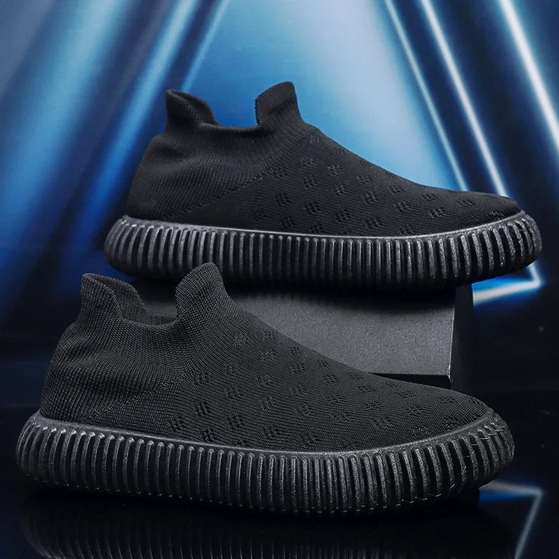 Men's Summer New Fly Woven Mesh Breathable Casual Shoes, Lightweight and Non Slip Sports Shoes, Fashionable and Lazy Shoes - Image 4