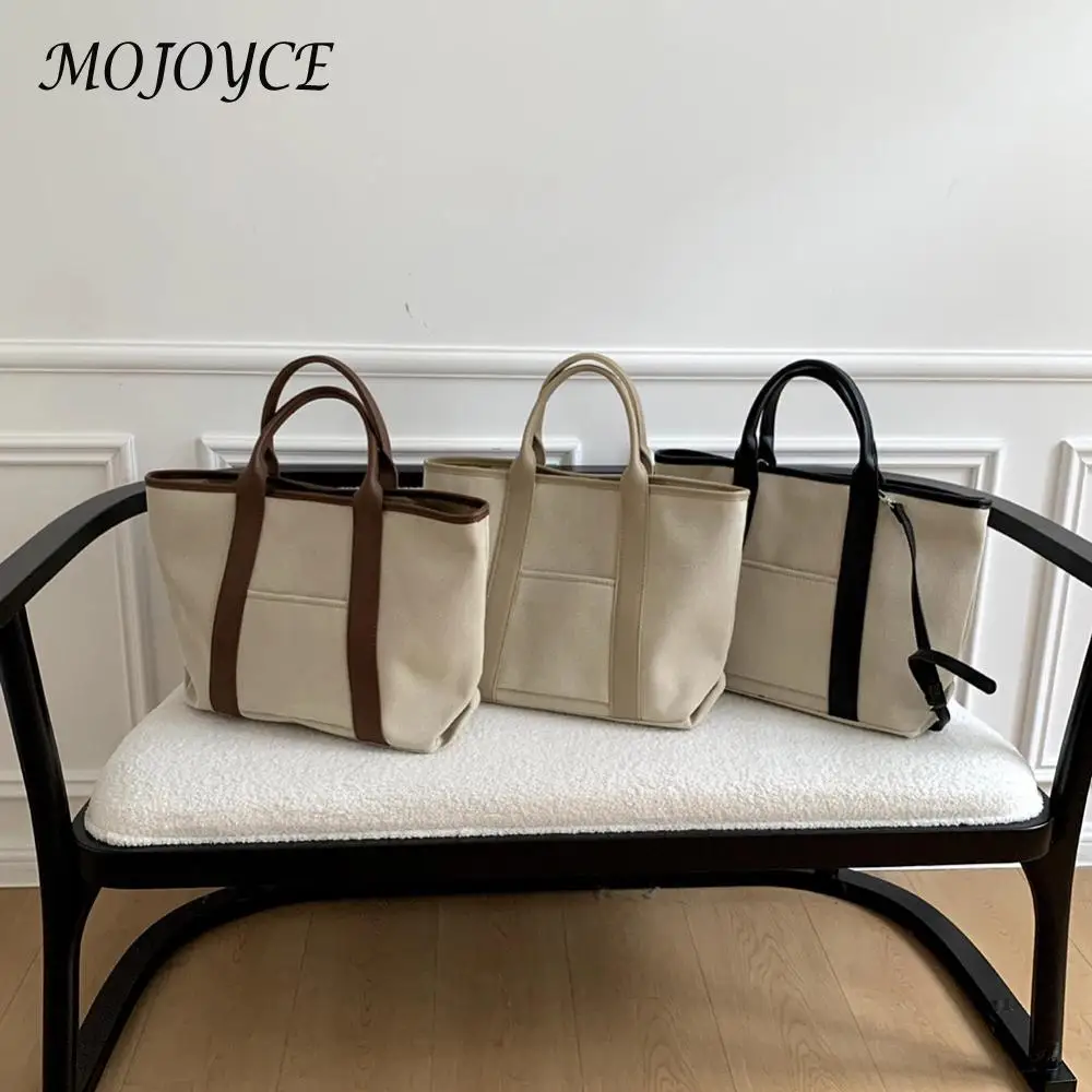 Women Canvas Tote Bag Large Crossbody Bags Shoulder Bag with Strap Shoulder Satchel Bags Satchel Handbags Casual Work Bag