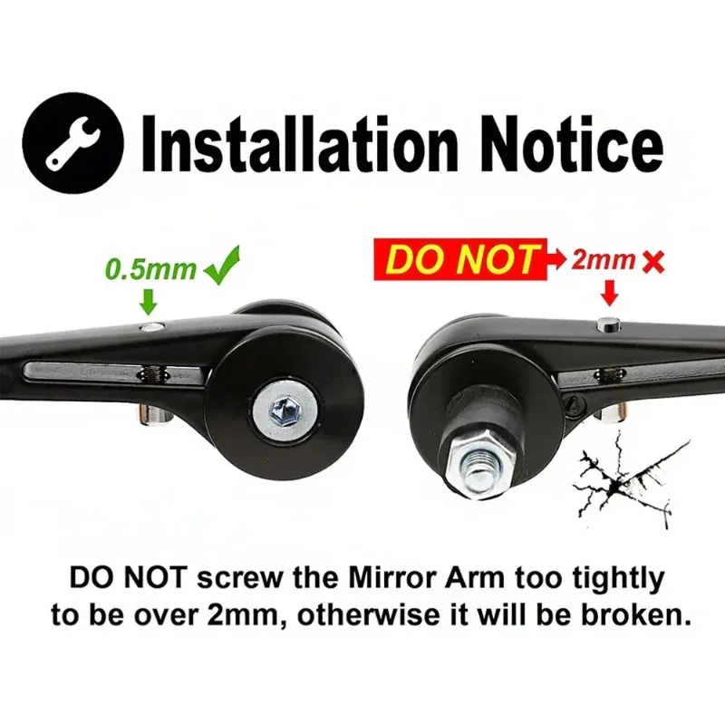 Motorcycle Handlebar End Blue Rearview Mirror, universal Handlebar, Folding Bending Rod, Reflector, Suitable for BMW Ducati view 5