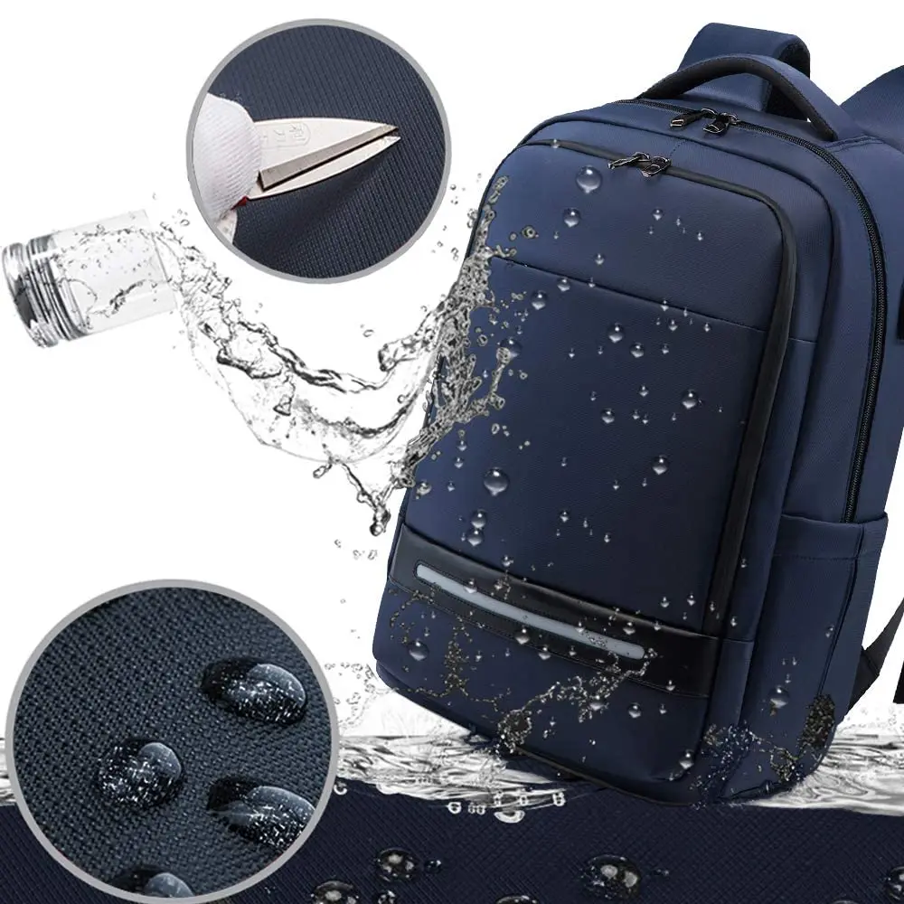 17 Polegada Mochila Laptop de Negócios para homens, Mochila Impermeável de Viagem Grande para a Escola Carry on Book bag Com Porta De Carregamento USB