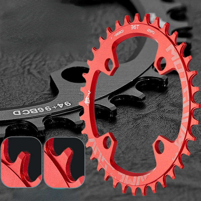 VXM Round Oval 96BCD MTB Bicycle Chainring Mountain Bikes 30T 32T 34T 36T 38T Crankset Tooth Plate Parts For M7000 M8000 M9000