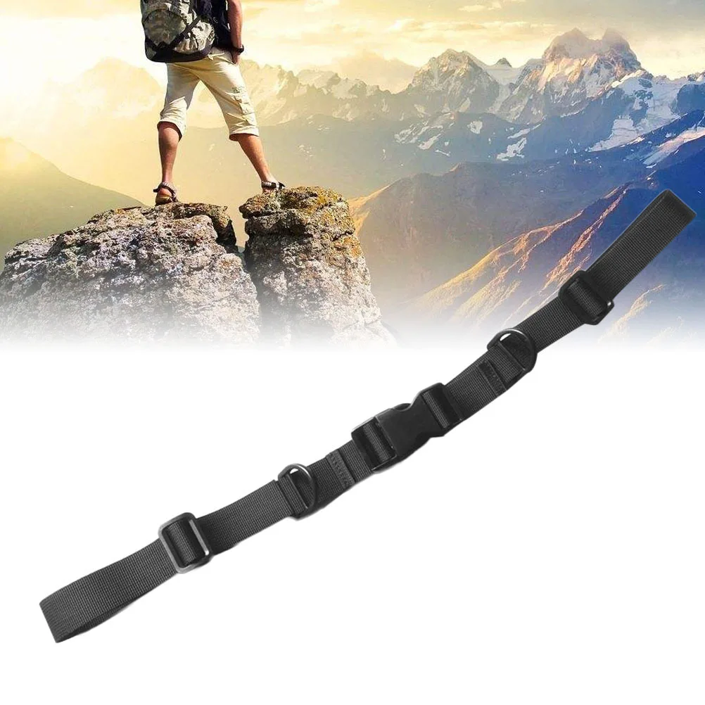 Fixador de alça de ombro para mochila, 20-60cm, fivela de liberação rápida de nylon ajustável, anéis D para caminhadas, corrida, cinto peitoral