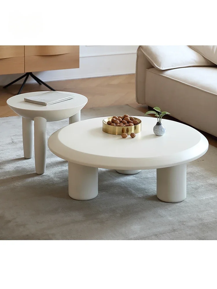 Gongyu Milk and Oil Style Nordic Designer Elephant Creative Circular Tea Table Milk and Oil Style Small House