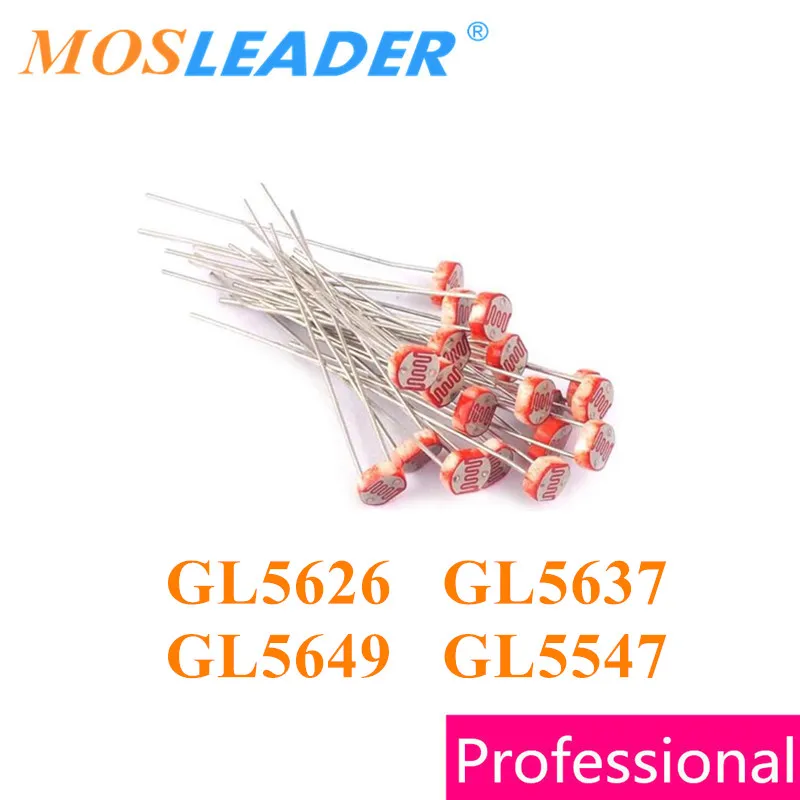 Mosleader 1000PCS GL5626 GL5637 GL5649 GL5547 5MM GL Series 5626 5637 5649 5547 GM5626 GM5637 GM5649 GM5547 DIP Photoresistor