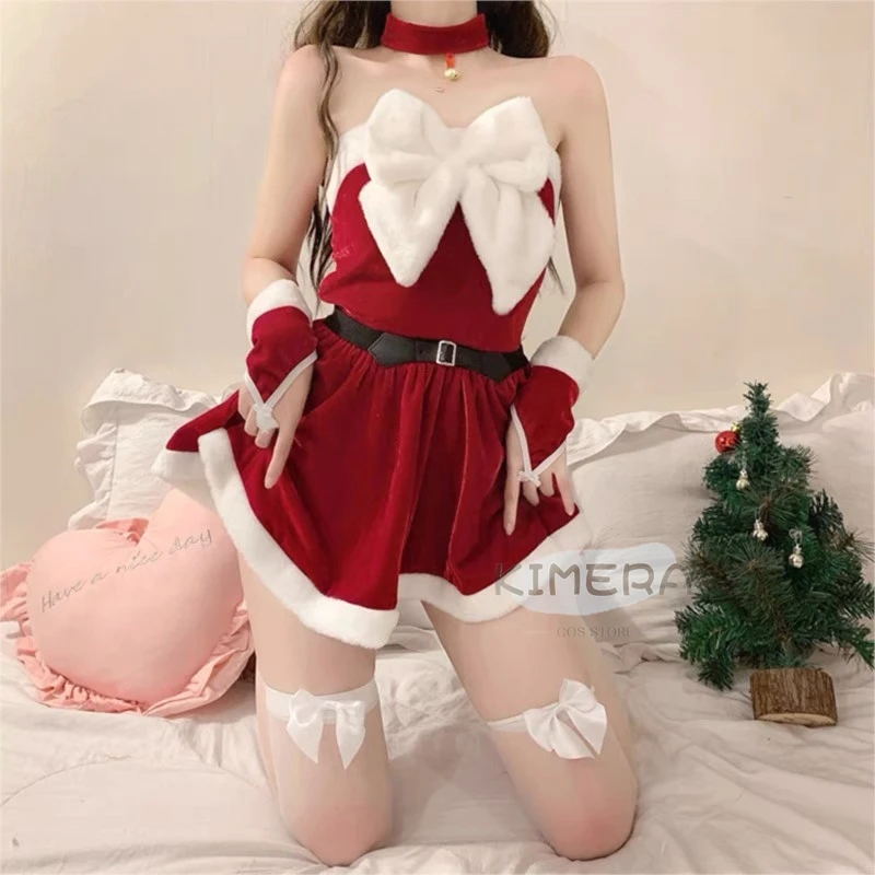 女性のためのセクシーなクリスマスコスチューム,サンタクロースのコスプレ,パーティー,パフォーマンスウェア,ユニフォームソックス,ライブストリーミング生地