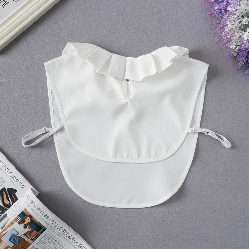 Корейский стиль, искусственный воротник, винтажный съемный воротник рубашки для женщин, блузка, свитер, накладной воротник, топ с лацканами, галстуки