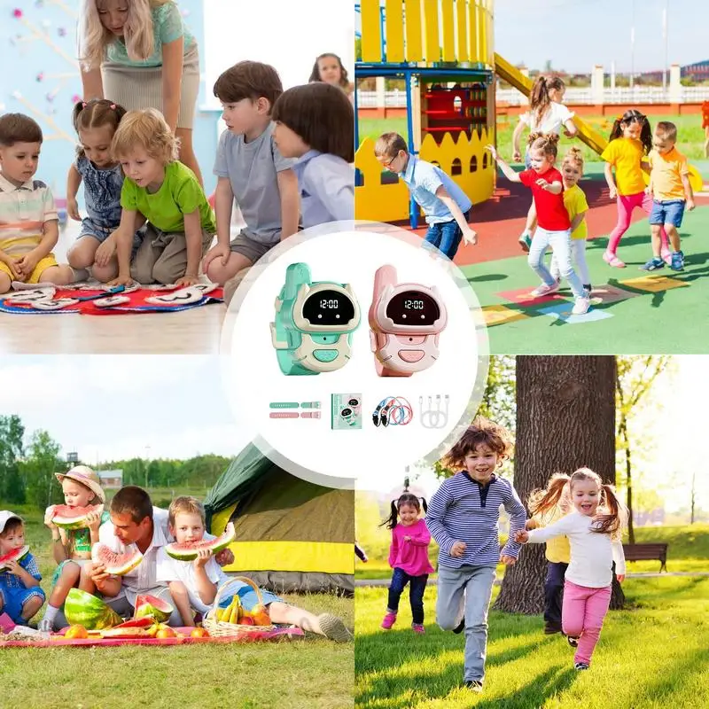 Walkie Talkie Horloges Voor Kinderen Tweeweg Interphone Buitenspel Tweeweg Radio Walky Talky Horloge Kinderen Lange Afstand Interphone Naar