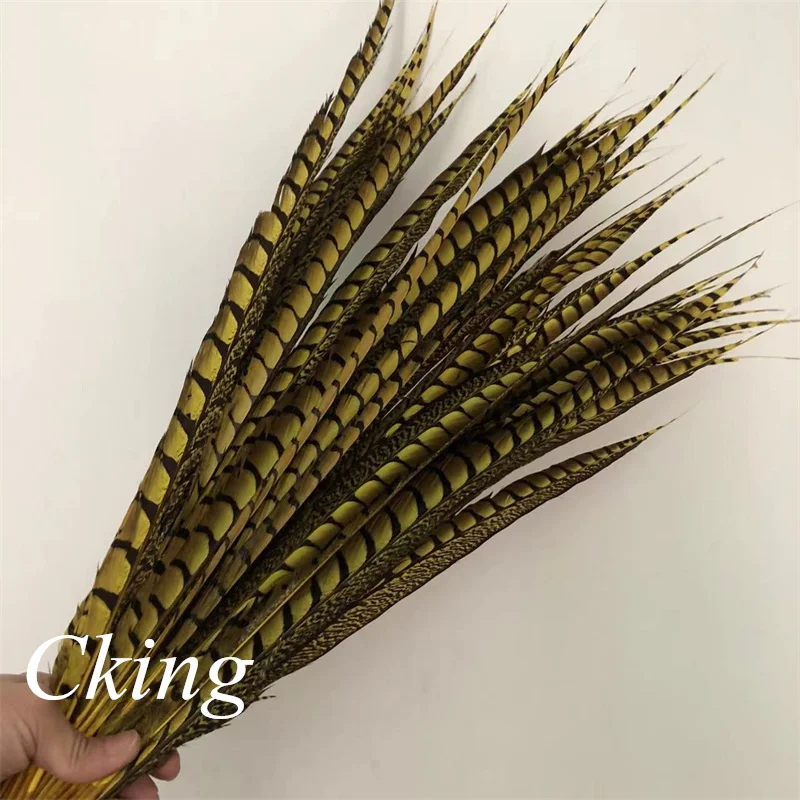 Imagem -05 - Pena de Faisão Tingida para Decorações de Carnaval Lady Amherst Feather Long Side Tails Plume para Lady 7075cm 25 Pcs Lot