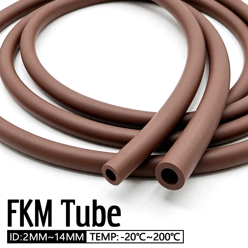 

Auto Motorcycle 2-14mm Brown Vitons FKM Rubber Oil Tubing Flexible High Temp Corrosion Resistant Diesel Petrol Fuel Pipe