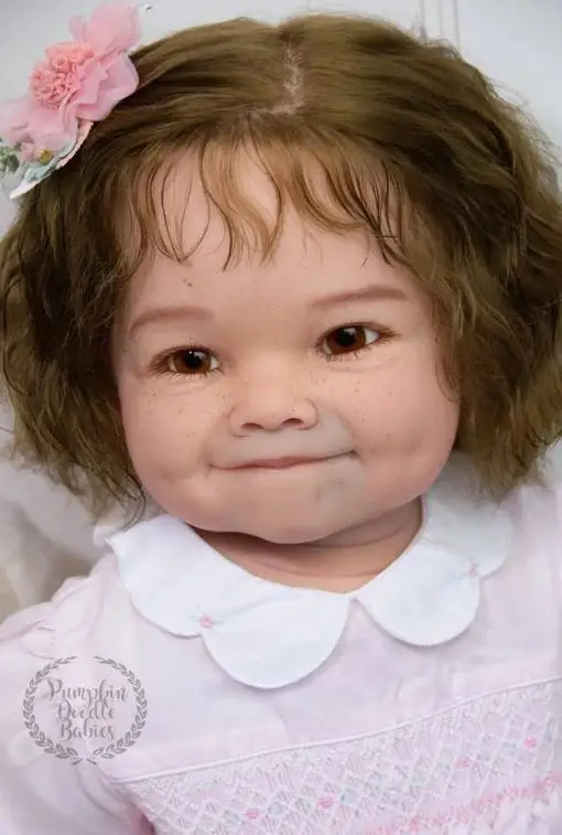 npk-24''handmade-unfinished-doll-kit-reborn-raya-3d-painted-lifelike-doll-parts-with-curly-brown-hair
