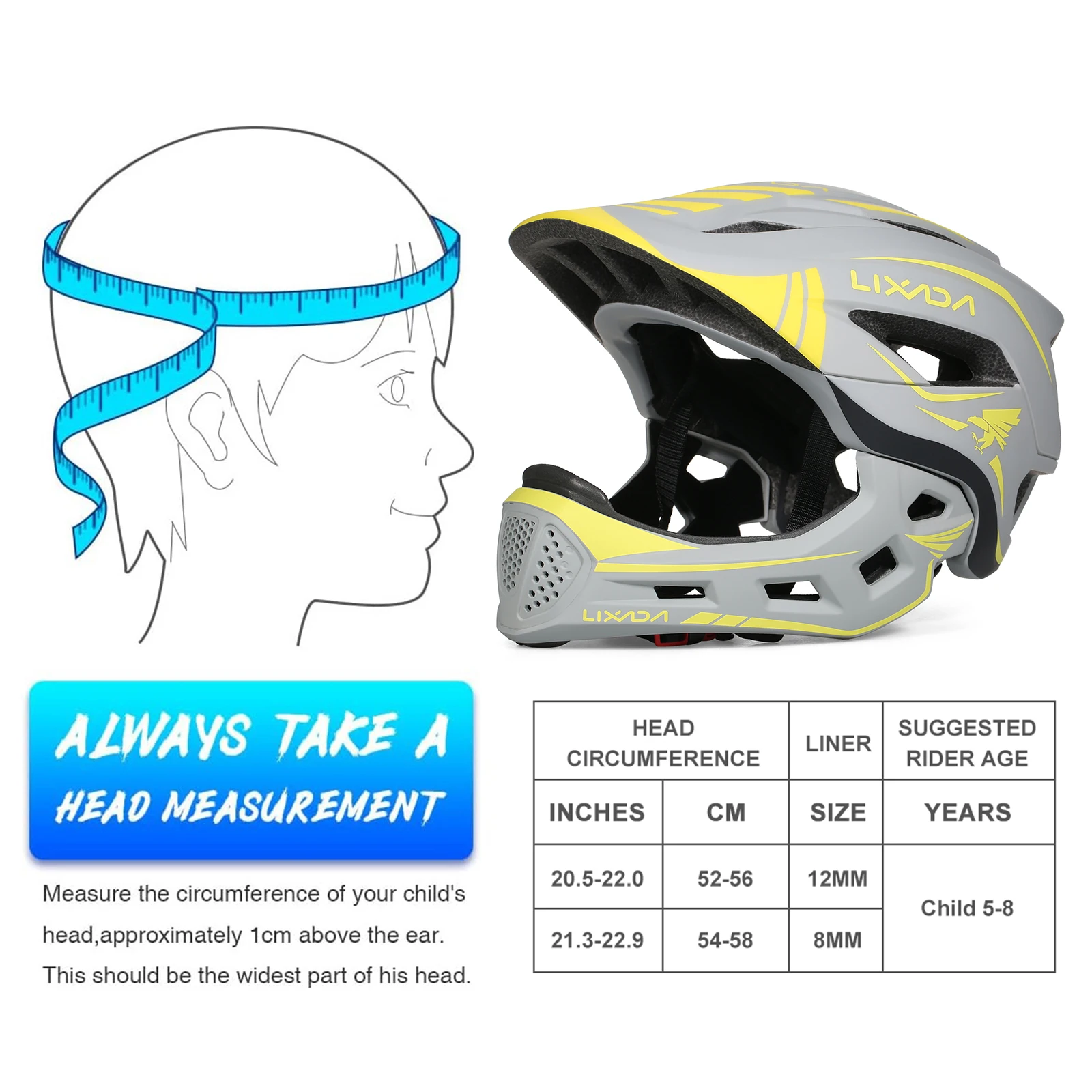 หมวกกันน็อคเด็กแบบถอดได้ Lixad - Cycling Gear For Large Men บทวิจารณ์และราคา