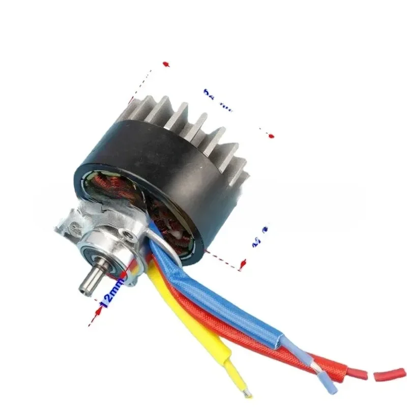 DC18V 36V 300W 500W Power Outer Rotor Brushless Motor for Garden Tool Electric Saw Lawn Mower Propeller Cutting Pulling Net Boat