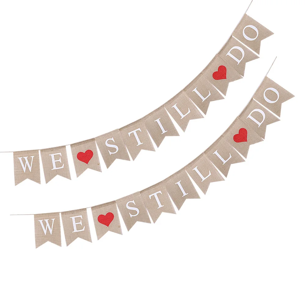 

2 Pcs Bridal Shower Decorations Wedding Banner Party Supplies and
