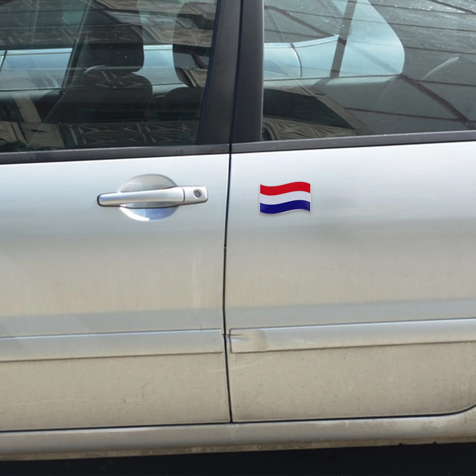 

Flag Sticker for Cars Trucks Metal Decorative Flag Automotive Exterior Badge Car Decal for Men Women