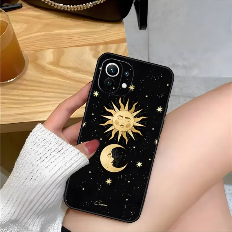 Funny Sun Moon Face Phone Case For Xiaomi POCO F3 9 12 11 Pro Ultra 10 T Lite X SE Note 10 Lite F4 GT X4 M 4 3 Covers Soft TPU