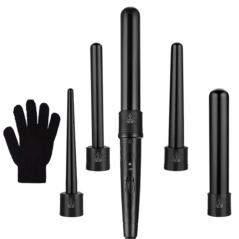 5-in-1 multi-functional electric portable hair curler. This multi-functional curling rod is suitable for salon hair styling.