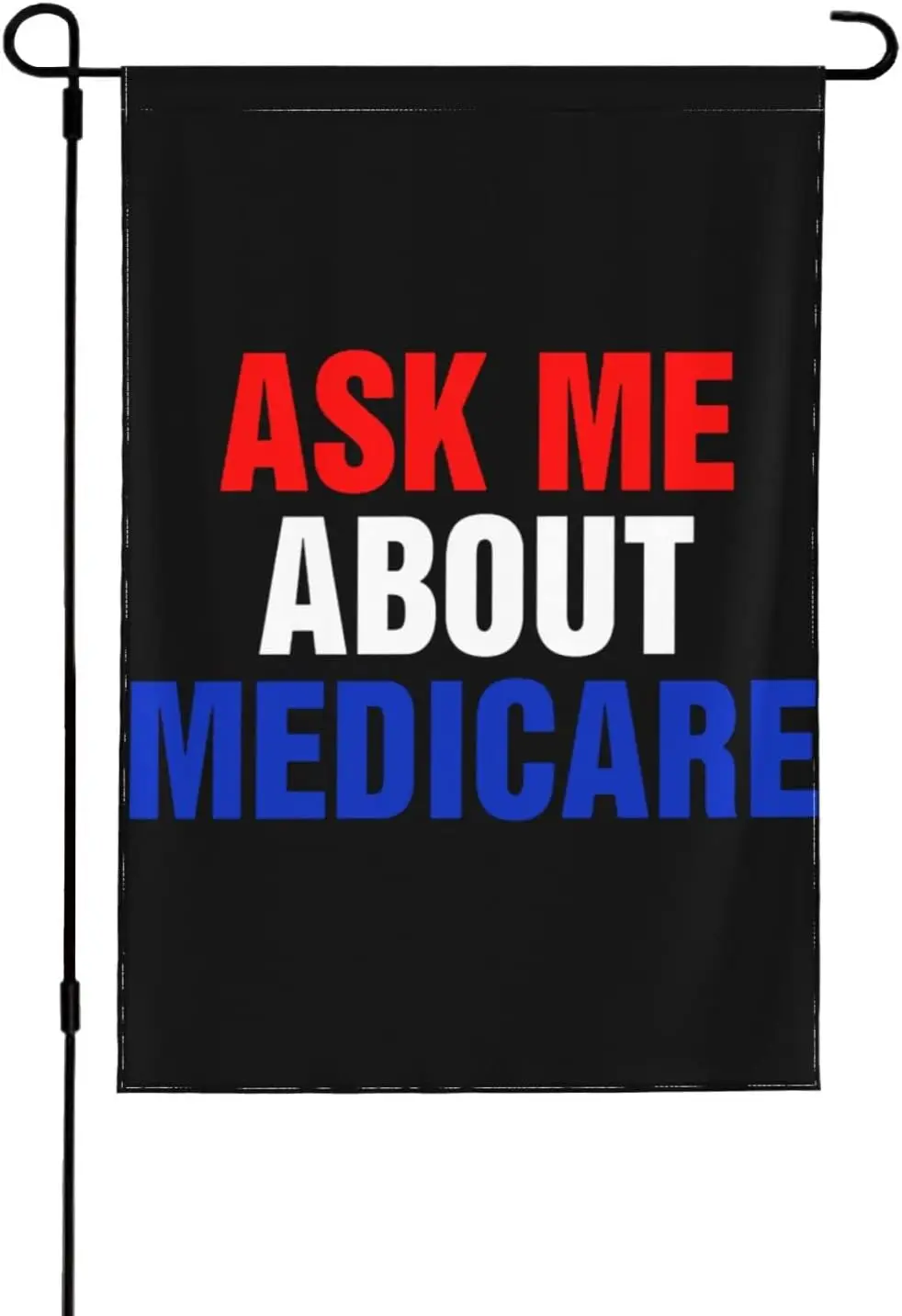 Ask Me About Medicare Garden Flag Vertical Double Sized Yard Outdoor Decoration Home House Flag Decoration Outside D¨¦cor Ya yyi